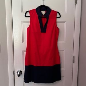 SAIL TO SABLE NAVY AND RED DRESS - SIZE M